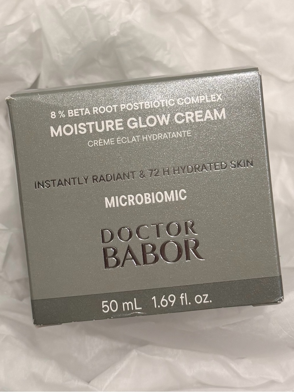 NWT. Doctor Babor Microbiomic Moisture Glow Cream, 50ML